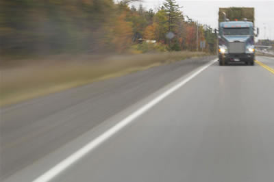 truck on highway